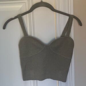 Aritzia Wilfred Sicily Knit Bustier Sweater Tank